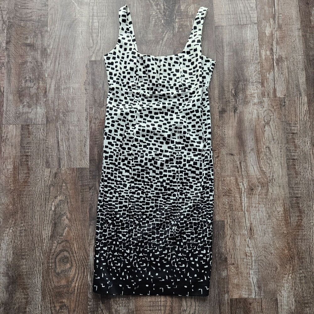 Calvin Klein Black & White Sheath Dress